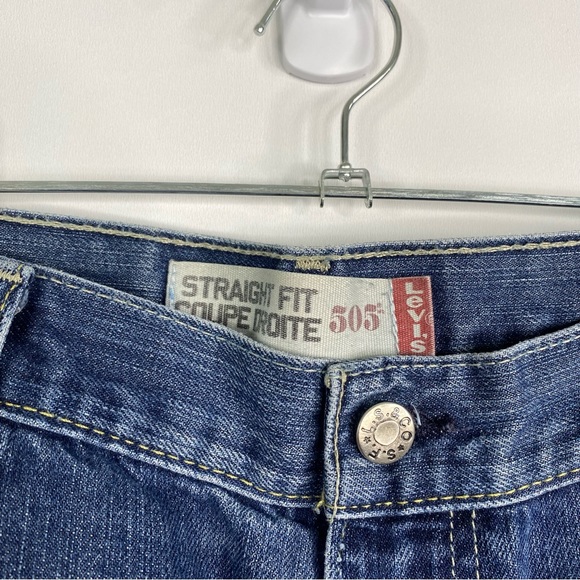 Levis Mens 40x32 Straight Fit 505 Jeans - Picture 3 of 6